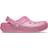 Crocs Kid's Classic Lined Glitter Clog - Pink Tweed