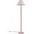 ValueLights Bobbles Rose Pink/ White Floor Lamp 144cm