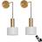 Wall Sconces Set White Wall light 2pcs