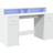 vidaXL 3309420 White Skrivbord 55x140cm