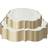 Shein White Gold Foil Disposable Paper Plates 60pcs