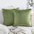 Shein Soft Velvet Fluffy Pom Pom Cushion Cover 18 x 18 Inches Cushion Cover Green (127x76.2cm)