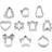 Blomsterbergs 10-Pack Silver Utstickare