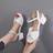 Shein Chunky Heeled Ankle Strap Sandals - White