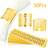 Shein 50 Pcs Rings Laser Cut Gold And Silver Napkin Ring