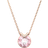 Swarovski Bella V Pendant Necklace - Rose Gold/Pink/Transparent