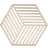 Zone Denmark Hexagon Glasunderlägg 14cm