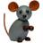 Spring Copenhagen The Farm Mouse Small Grey Dekorationsfigur 7cm