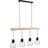 tectake Light Woody 82 x 13.5 x 140 cm Pendant Lamp