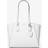 Michael Kors Taryn Large Leather Tote Bag - White