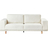 Beliani Modern Off-White Sofa 220cm 3 Seater