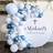 Shein Latex Macaron Blue White Metallic Balloons Set of 141pcs