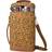 Tirrinia Wine Gift Tote Cheetah PU Leather 2 Bottle Insulated Carri