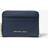 Michael Kors Jet Set Pebbled Leather Zip-Around Card Case - Blue