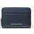 Michael Kors Jet Set Pebbled Leather Zip-Around Card Case - Blue