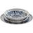 Home ESPRIT Blå Hvid Porcelæn Sæt 27 x 27 x 2 cm Set of 18 Spisestel 18stk