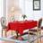 Shein Waterproof Jacquard Rectangular Decor Tablecloth Red (61x61cm)