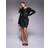 River Island Satin Mini Skirt - Black