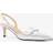 Michael Kors Lena Crackled Metallic Leather Slingback Pump - Silver