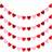 Shein Valentines Day Felt Heart Garland Banner Decorations 3pcs Set