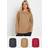 Yours Curve Long Sleeve T-Shirts - Brown/Red
