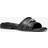 Michael Kors Mandy Leather Slide Sandal - Black
