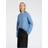 Selected Femme Slfalva Structure LS Knit Oneck Tröja - Endless Sky/Melange