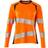Mascot Accelerate Safe Långärmad T-shirt - Varsel Orange/Mörk Marinblå