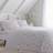 Dreams & Drapes Chloe Set Double Duvet Cover White, Purple