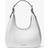Michael Kors Nolita Small Pebbled Leather Hobo Shoulder Bag - White