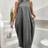Shein Plus Size Long Sleeveless Hooded Dress - Solid Color