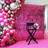 Shein Party Decorative Curtain Hot Pink