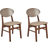 Beliani Amery Light Wood Köksstol 80cm 2st