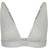 SKIMS Cotton Rib Plunge Bralette - Light Heather Grey