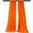 LA Linen Pack-2 Polyester Poplin Backdrop Drape 96-Inch Wide x 58-Inch High Orange