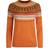 Weird Fish Lowell Fair Isle Jumper - Brick Orange
