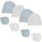 Bambini Baby's Caps & Mittens Set 8-piece - Blue/White