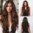 Shein Coffee Brown 28 Inch Long Curly Wig