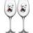 Kosta Boda Wait for him Red Wine Glass, White Wine Glass 52cl 2pcs
