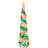 Joiedomi Pre-Lit Pop Up Skinny Collapsible Green/Gold Julgran 152.4cm