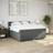 vidaXL mit Matratze 180x200 cm Dunkelgrau Boxspringbett