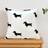 Shein Dachshund Embroidery 1 pc Pillow Case White (50.8x30.5cm)