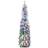 Costway Snow-Flocked Slim Pencil Green/White Christmas Tree 150cm