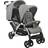 CHIC 4 BABY Syskonvagn DUO Grå/Hvit