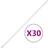 vidaXL Cable Trunkings with Clips Ø16 mm 30 m PVC