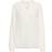 Kaffe Mathilde Notch Neck Top Blouse - White