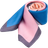 Fahlén Of Sweden Scarf - Blue/Pink/White