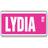 SignMission Lydia Street Childrens Name White/Pink Wall Decor