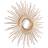 Romimex Sun Circular Golden Wall Mirror 80cm