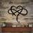 Infinity Heart Black Wall Decor 35.6x39.9cm